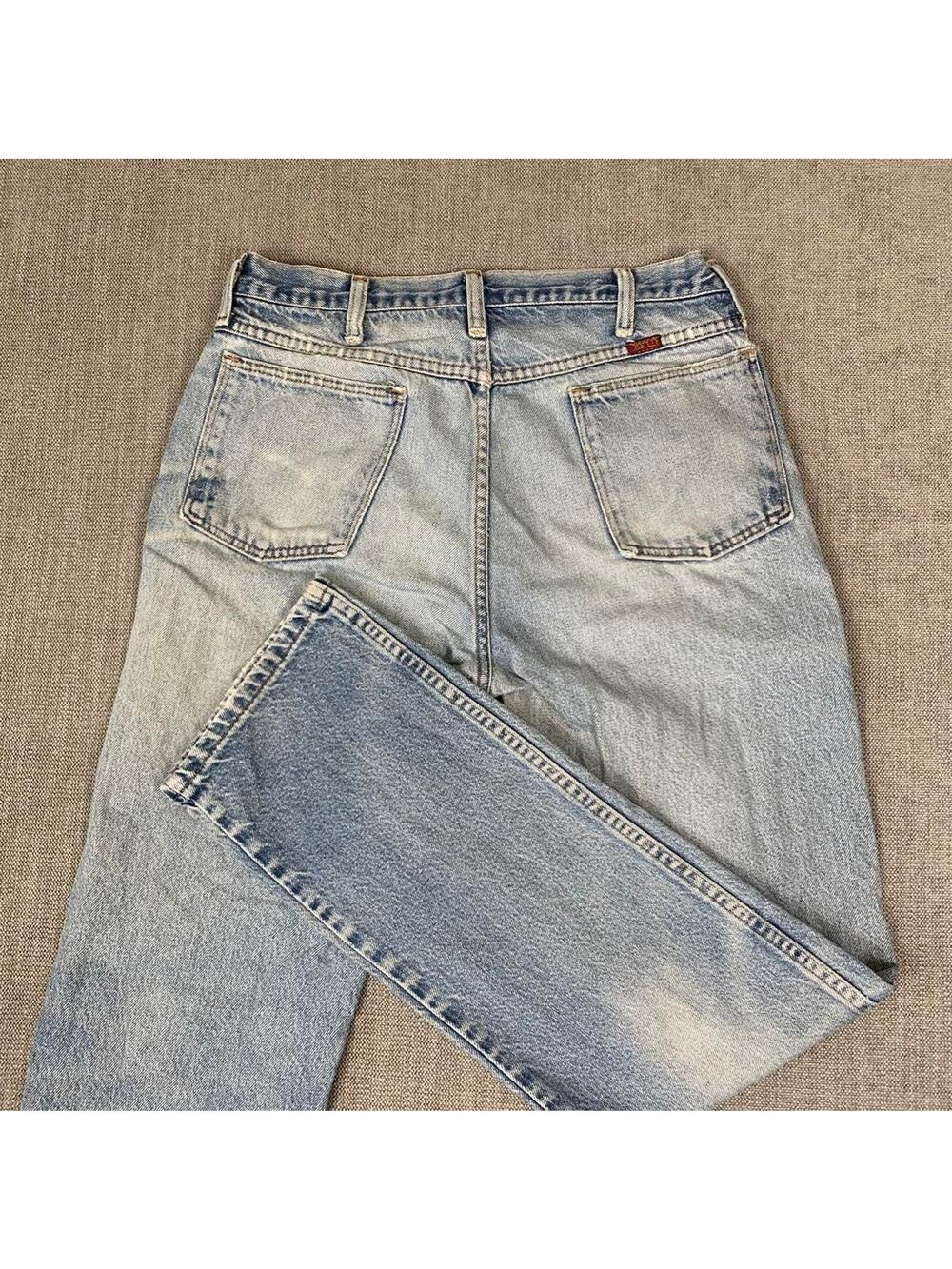 Vintage Ruster faded blue denim bootcut jeans